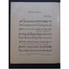 BERLIN Irving Ragtime Violin Chant Piano 1911