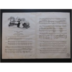 LABARRE Théodore La jeune aveugle Chant Piano ca1830