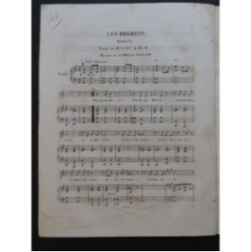 PRILIPP Camille Les regrets Chant Piano ca1820