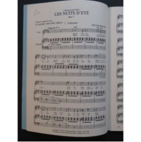 BERLIOZ Hector Les Nuits d'été Chant Piano