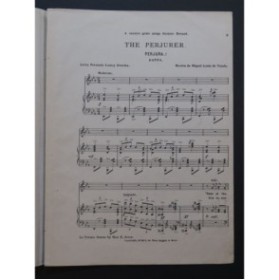 LERDO DE TEJADA Miguel The Perjurer Mexican Danza Chant Piano 1906