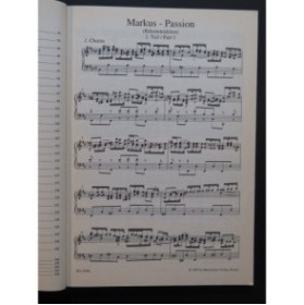 BACH J. S. Markus Passion St Mark Chant Piano 1997