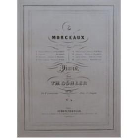 DÖHLER Théodore Nocturne sentimental Piano ca1840