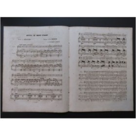 BONOLDI François Adieux de Marie Stuart Chant Piano ca1850