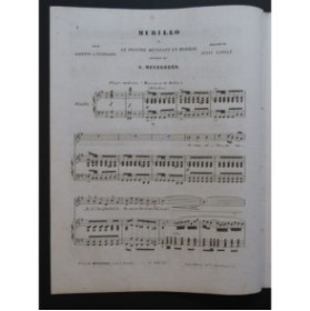 MEYERBER G. Murillo Chant Piano ca1850