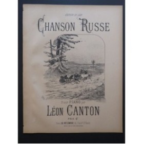 CANTON Léon Chanson Russe Piano ca1900