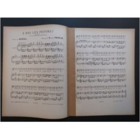 PONCIN A bas les pépins Chant Piano ca1890