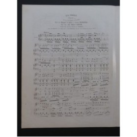 GRISAR Albert La Folle Chant Piano ca1840