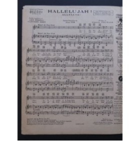 YOUMANS Vincent Hallelujah Chant Piano 1927