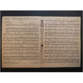 YOUMANS Vincent Hallelujah Chant Piano 1927