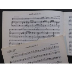 CHÉDEVILLE E. Ph. Sonatille Galante No 6 Piano Flûte à bec 1968