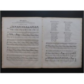 THÉNARD Etienne Regrets Chant Piano 1835