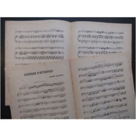 SILVESTRI Joseph Sérénade d'Autrefois Piano Mandoline ou Violon