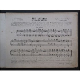 LEDUC Alphonse The Lancers Quadrille Danse Piano ca1853