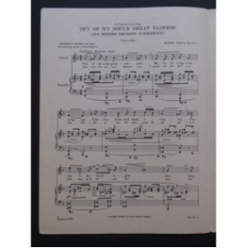 FRANZ Robert Out of my Soul's Great Sadness Chant Piano 1903