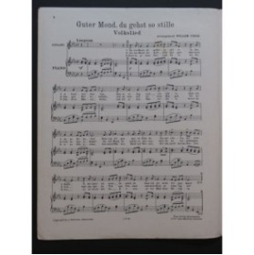 SCHUBERT Franz Schlafe Schlafe Guter Mond Chant Piano