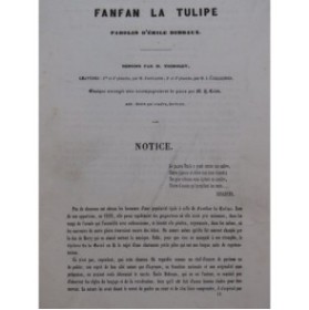 COLET Hippolyte Fanfan la Tulipe Chant Piano XIXe