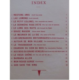 Mélodies du Folklore Anglais Chant Piano 1945