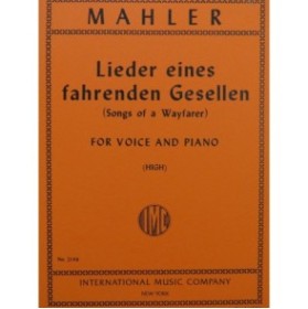 MAHLER Gustav Lieder eines fahrenden Gesellen Chant Piano