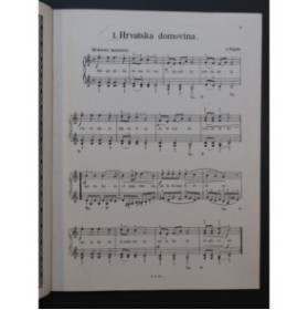 Mali Pianista 20 Hrvatskih I Slovenskih Melodija Pièces Chant Piano ca1918