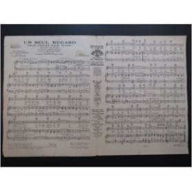 ROMBERG Sigmund Un seul Regard Chant Piano 1932