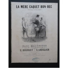 LHUILLIER Edmond La Mère Caquet Bon-Bec Chant Piano ca1850