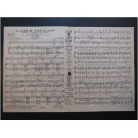 ROMBERG Sigmund A Coeur Vaillant Chant Piano 1929