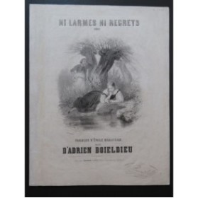 BOIELDIEU Adrien Ni larmes ni regrets Chant Piano ca1840