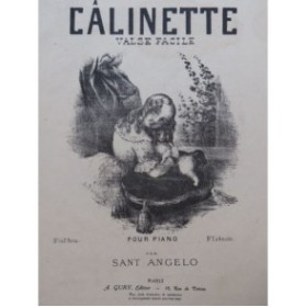 SANT'ANGELO G. Câlinette Piano XIXe siècle