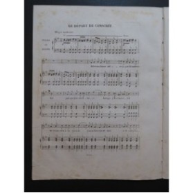 LHUILLIER Edmond Le départ du conscrit Chant Piano ca1820