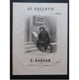 NADAUD Gustave Je Grelotte Chant Piano ca1840