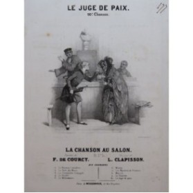 CLAPISSON Louis Le Juge de Paix Chant Piano ca1840