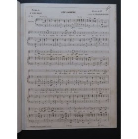 SCHUBERT Franz Les Larmes Chant Piano ca1840