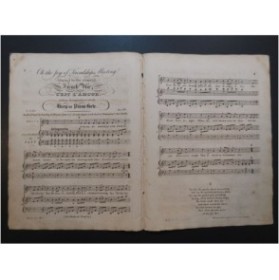 Oh the Joy of Friendship's Meeting French Air Chant Piano ou Harpe ca1820