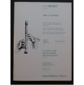 MOURET Jean-Joseph Airs à danser Flûtes à bec Violons Hautbois 1988