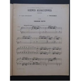 MASSENET Jules Scènes Alsaciennes Piano 4 mains 1915