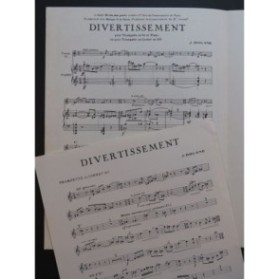 DOUANE J. Divertissement Piano Trompette ou Cornet 1961
