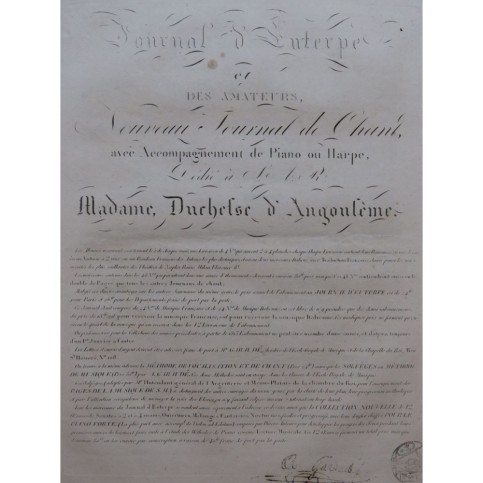 ROSSINI G. Matilde di Shabran Duetto Chant Piano ou Harpe ca1821