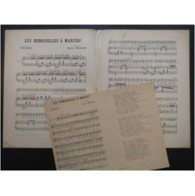 FRAGSON Harry Les Demoiselles à Marier Chant Piano 1896