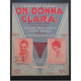 PETERSBUSKI J. Oh ! Donna Clara ! Chant Piano 1930