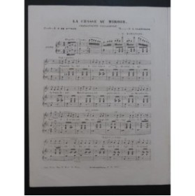 CLAPISSON Louis La chasse au Miroir Chant Piano 1852