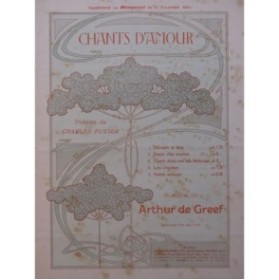 DE GREEF Arthur Les Cloches Chant Piano 1903