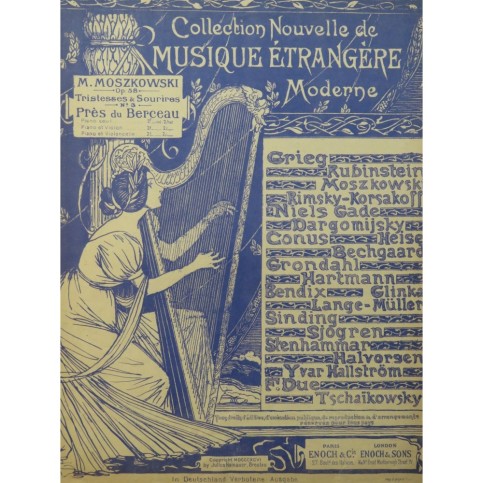 MOSZKOWSKI Maurice Près du Berceau Piano 1896