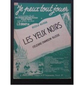 GRATIA L. E. Les Yeux Noirs Piano 1951