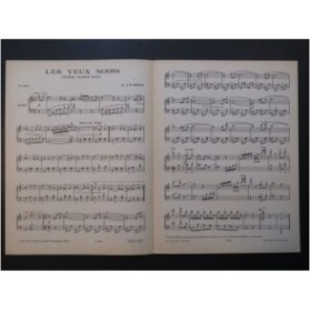 GRATIA L. E. Les Yeux Noirs Piano 1951