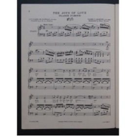 MARTINI The Joys of Love Plaisir d'Amour Chant Piano 1914