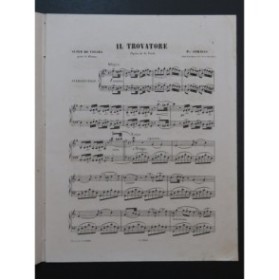 STRAUSS Valses du Trovatore Piano ca1860