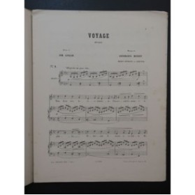 BIZET Georges Voyage Chant Piano ca1885