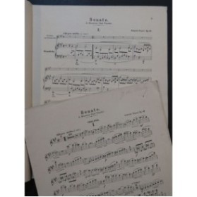 FAURÉ Gabriel Sonate Op 13 Violon Piano 1906