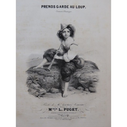 PUGET Loïsa Prends garde au loup Chant Piano ca1840